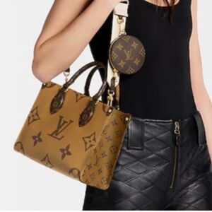 Louis Vuitton Brown Monogram Tote with Structured Design